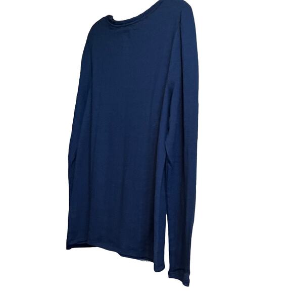 CROFT & BARROW LONG SLEEVE ROUND NECK TOP, WOMENS, XL, NAVY BLUE, CASUAL, NWT - Picture 5 of 10